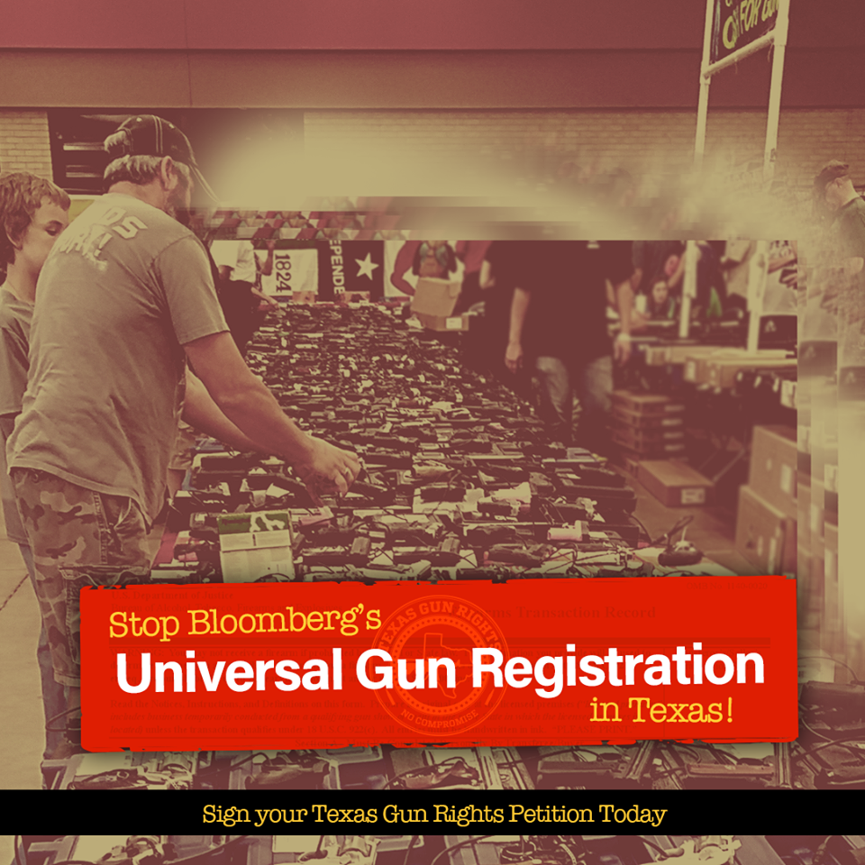 TXGR Stop Bloomberg's Universal Gun Registration